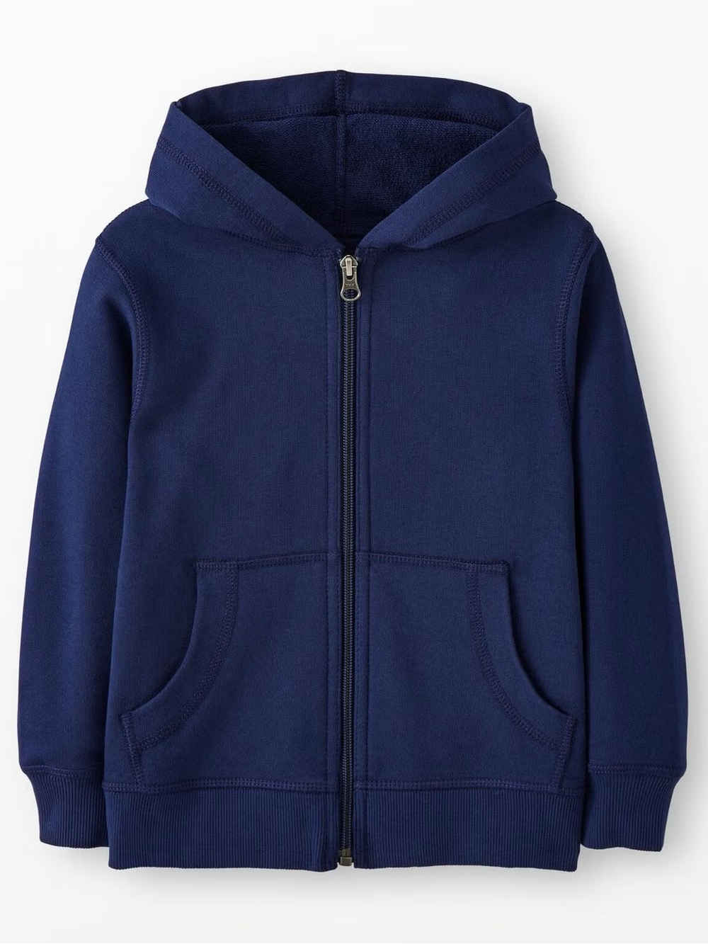 Hanna Andersson Navy French Terry Full-Zip Hoodie Kids Size 4 100